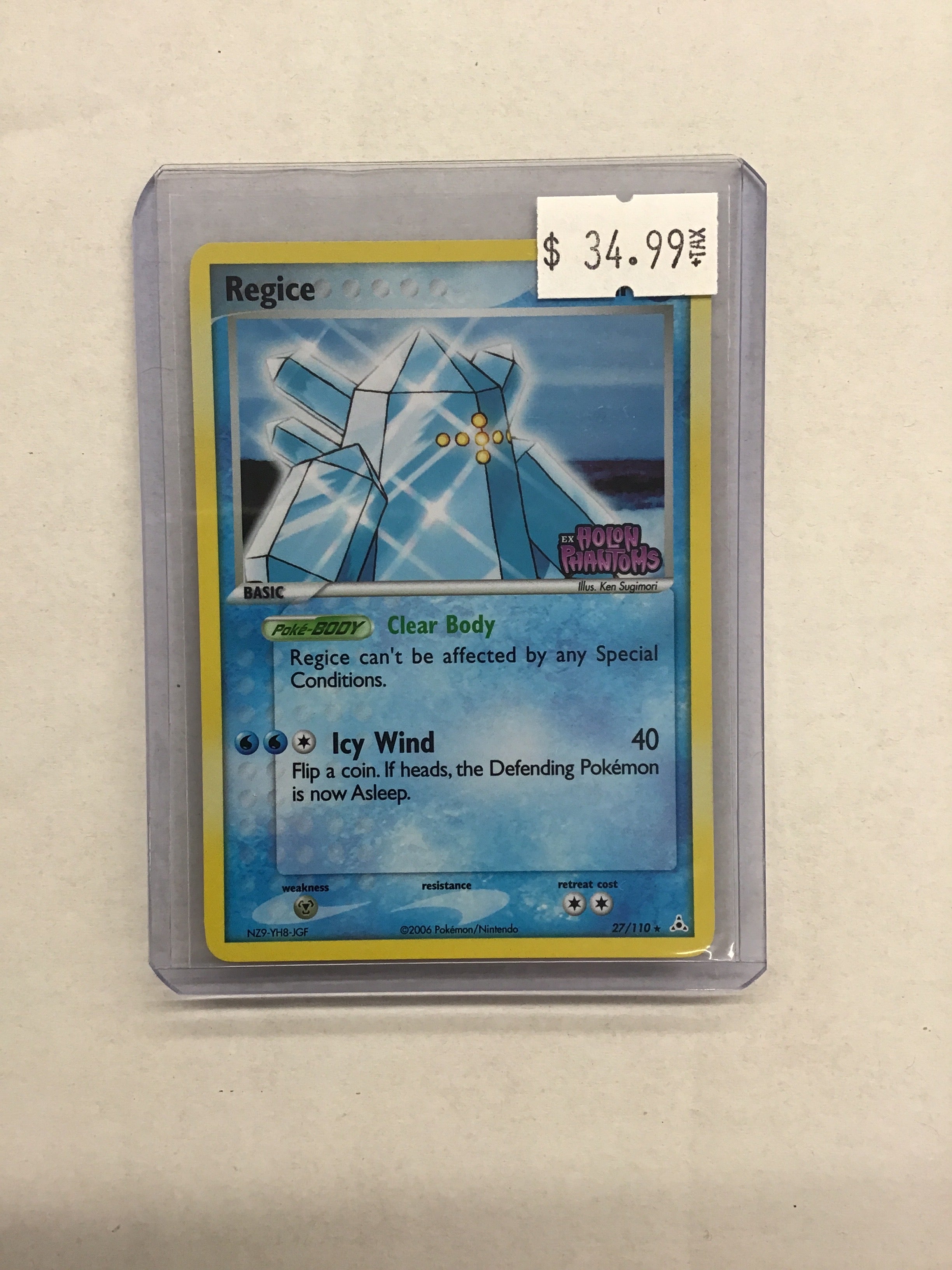 Pokémon TCG - EX Holon Phantoms Regice 27/110 NM