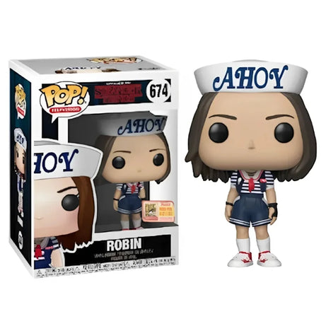 Funko Pop! Television Stranger Things Robin #674 SDCC 2018 Official Sticker Exclusive