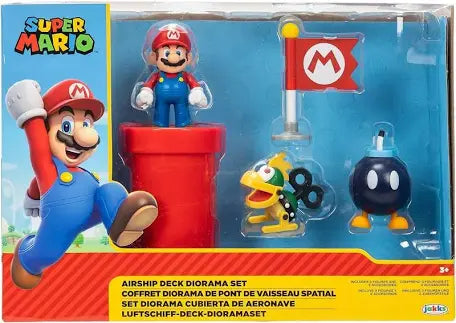Jakks Pacific Super Mario Airship Deck Diorama Play Set