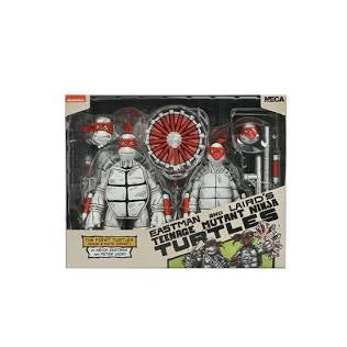 NECA,East and Lairds Teenage Mutant Ninja Turtles, The First Turtles (Black & White Variant)