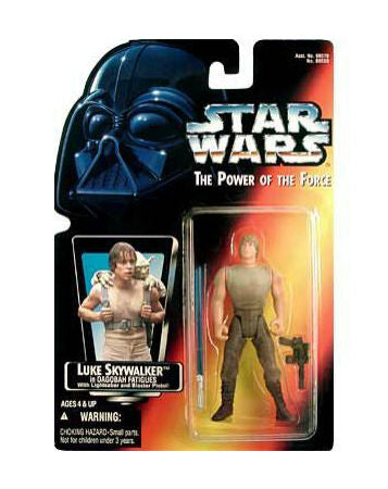 Kenner Star Wars The Power Of The Force Luke Skywalker in Dagonah Fatigues 3” Figure