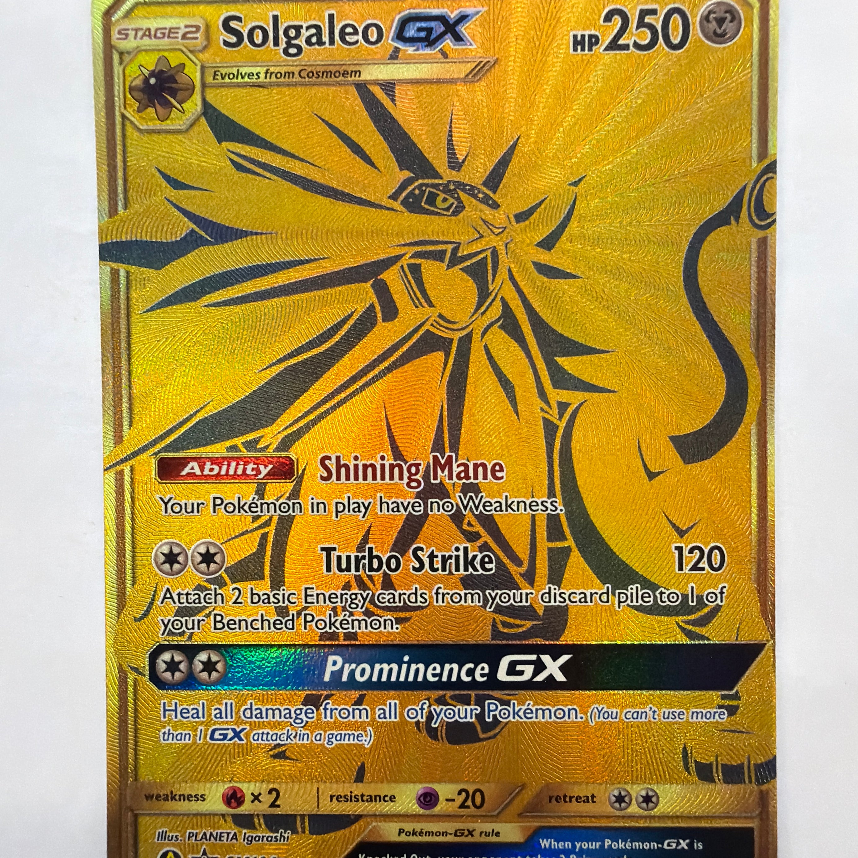 Pokemon TCG - Sun & Moon Promo Solgaleo GX SM104a NM