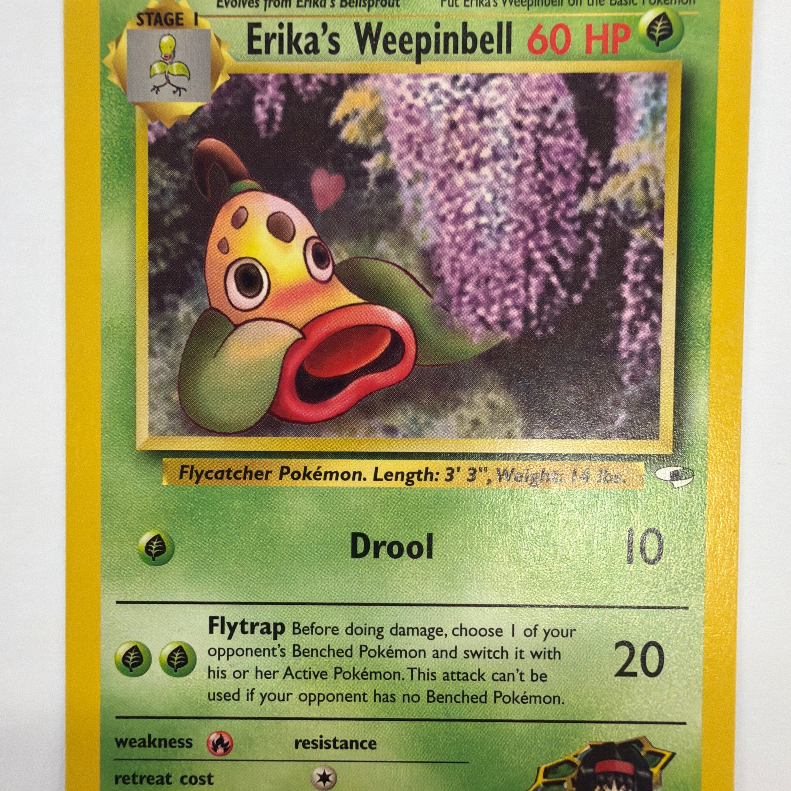 Pokémon TCG - Gym Heroes Unlimited Erika's Weepinbell 48/132 Non-Holo LP