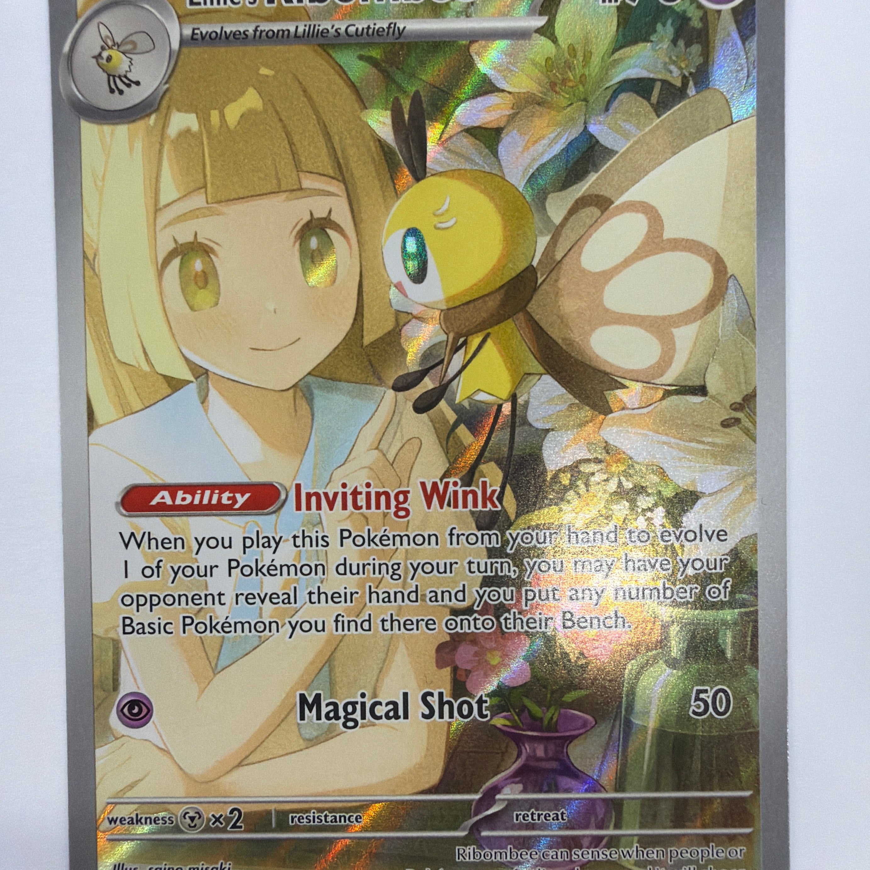 Pokémon TCG - Journey Together Lillie's Ribombee 164/159 NM
