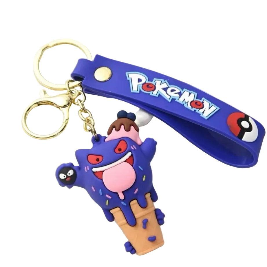 Pokémon Gengar Ice Cream Cone Keychain