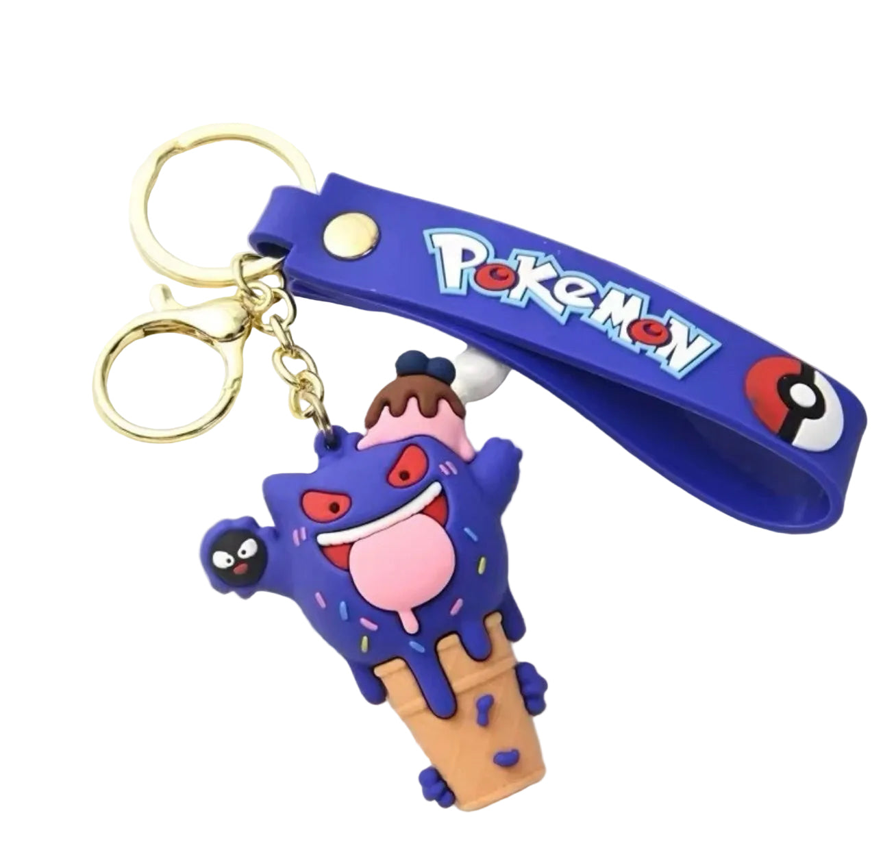 Pokémon Gengar Ice Cream Cone Keychain
