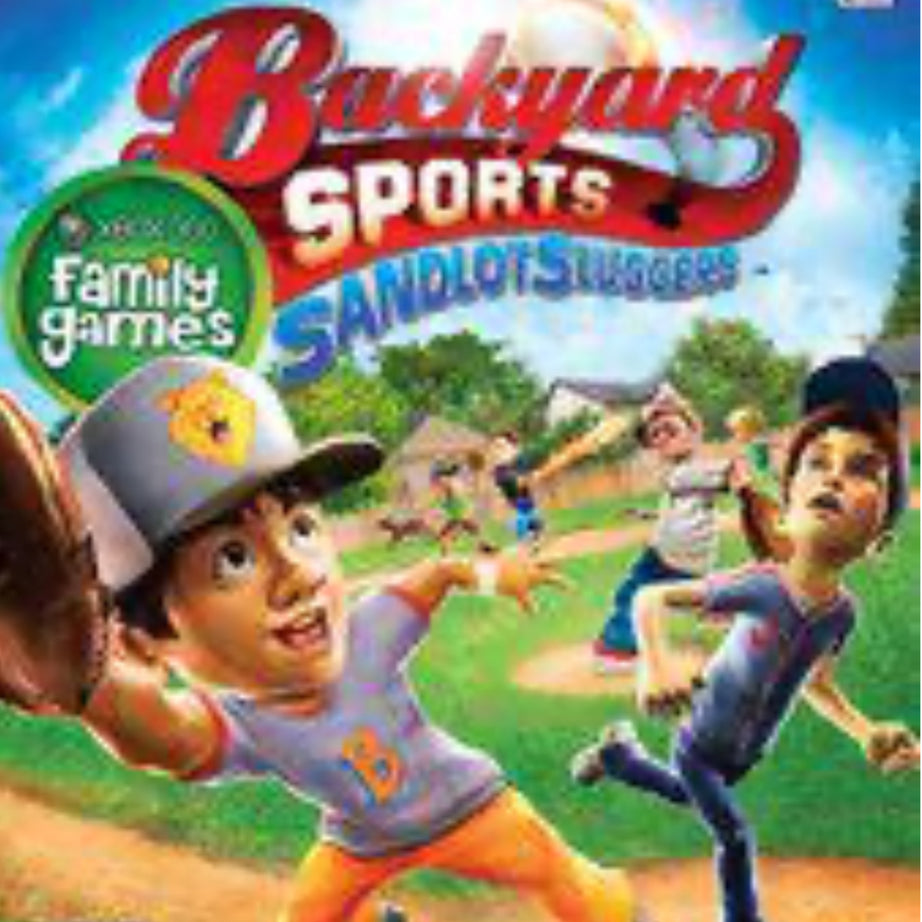 XBOX 360 Backyard Sports Sandlot Sluggers Video Game