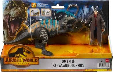 Jurassic World Dominion Owen & Parasaurolophus Action Figure 2-Pack