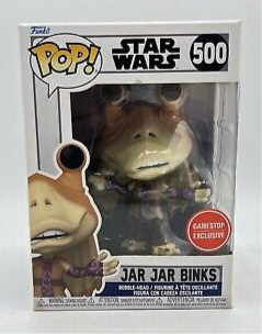 Funko Pop! Star Wars Jar Jar Binks #500 Gamestop Exclusive