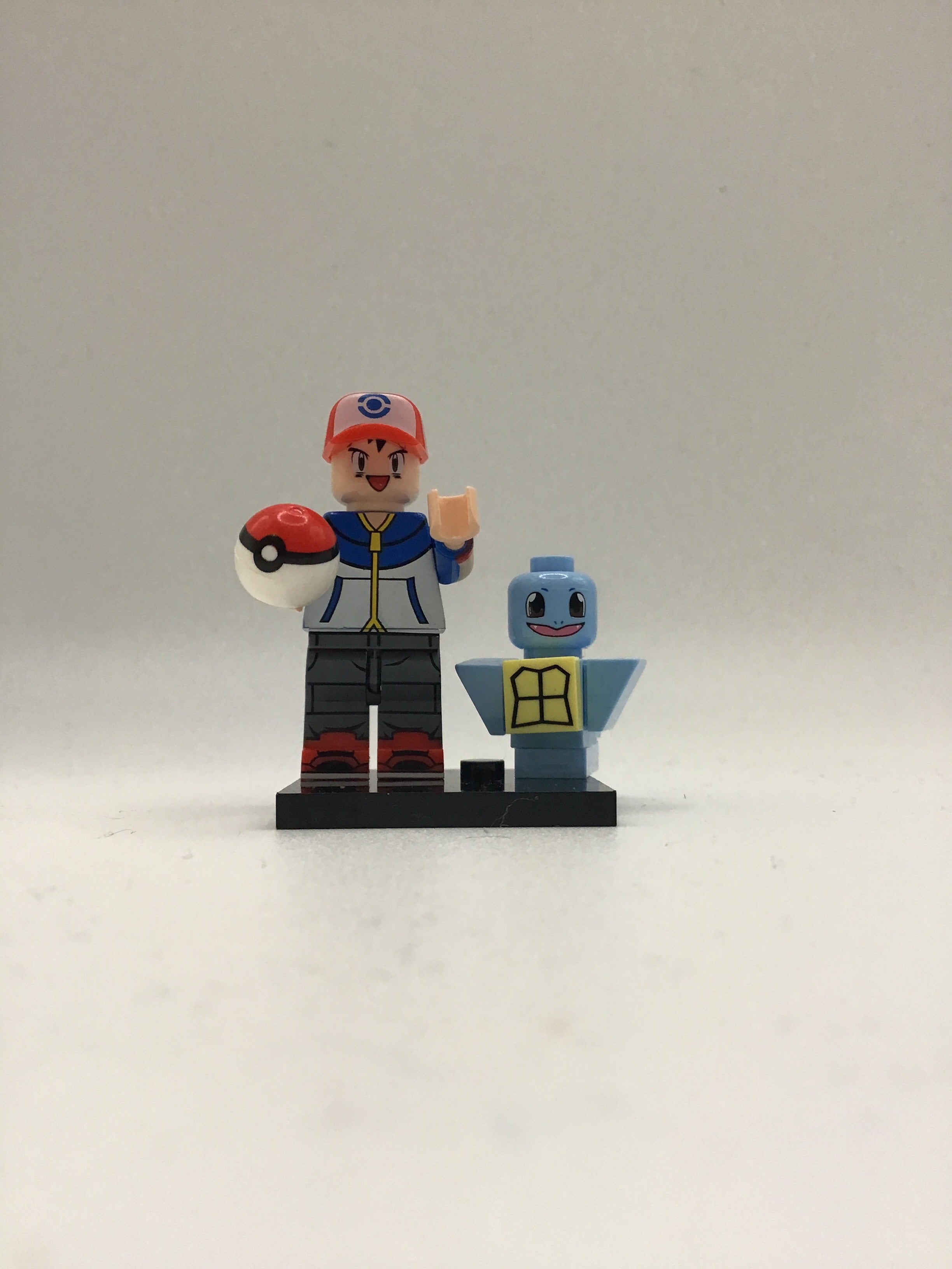 Pokémon Ash and Squirtle #1 Mini Block Figure