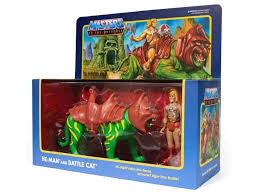 Super 7 Reaction Figures, Masters of the Universe, He-Man and Battle Cat Action Figures
