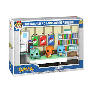 Funko Pop! Deluxe Moment Pokémon Bulbasaur/Charmander/Squirtle #01