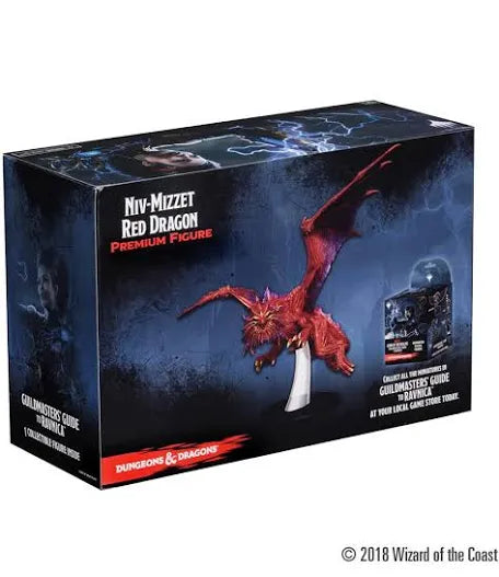 Wizkids Dungeons and Dragons Icons of the Realms Guildmasters Guide to Ravnica Niv-Mizzet Red Dragon Premium Figure