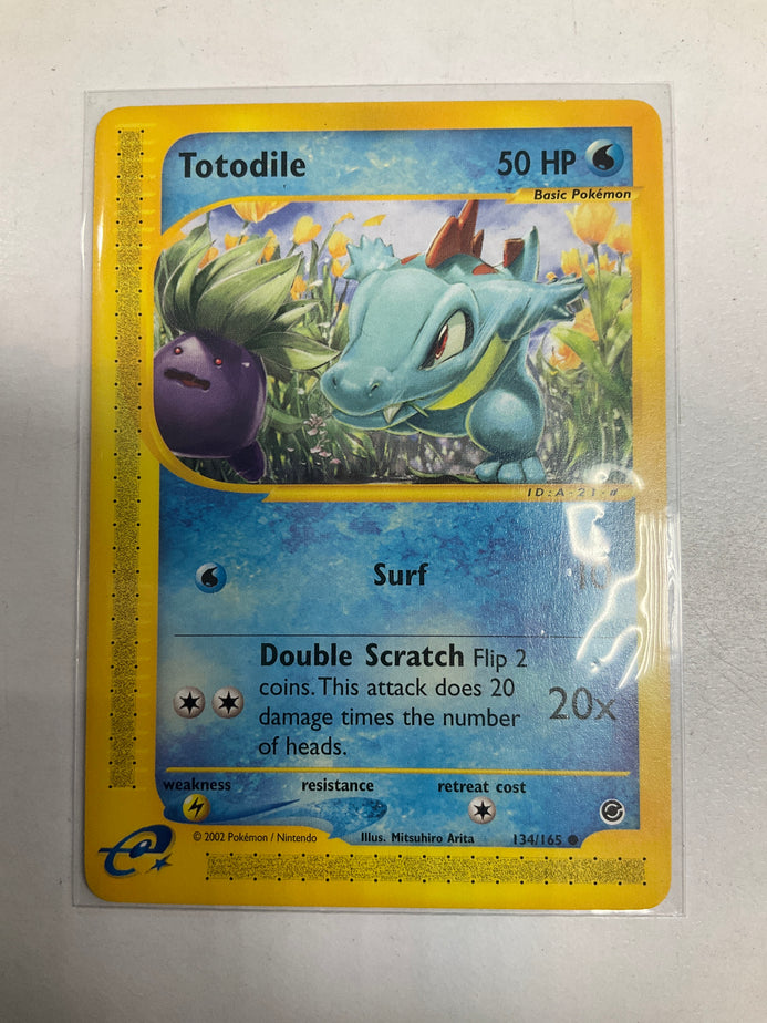 totodile pokemon card price Pokemon TCG Totodile 134/165 Expedition NM – True Believers Gaming and  Collectibles