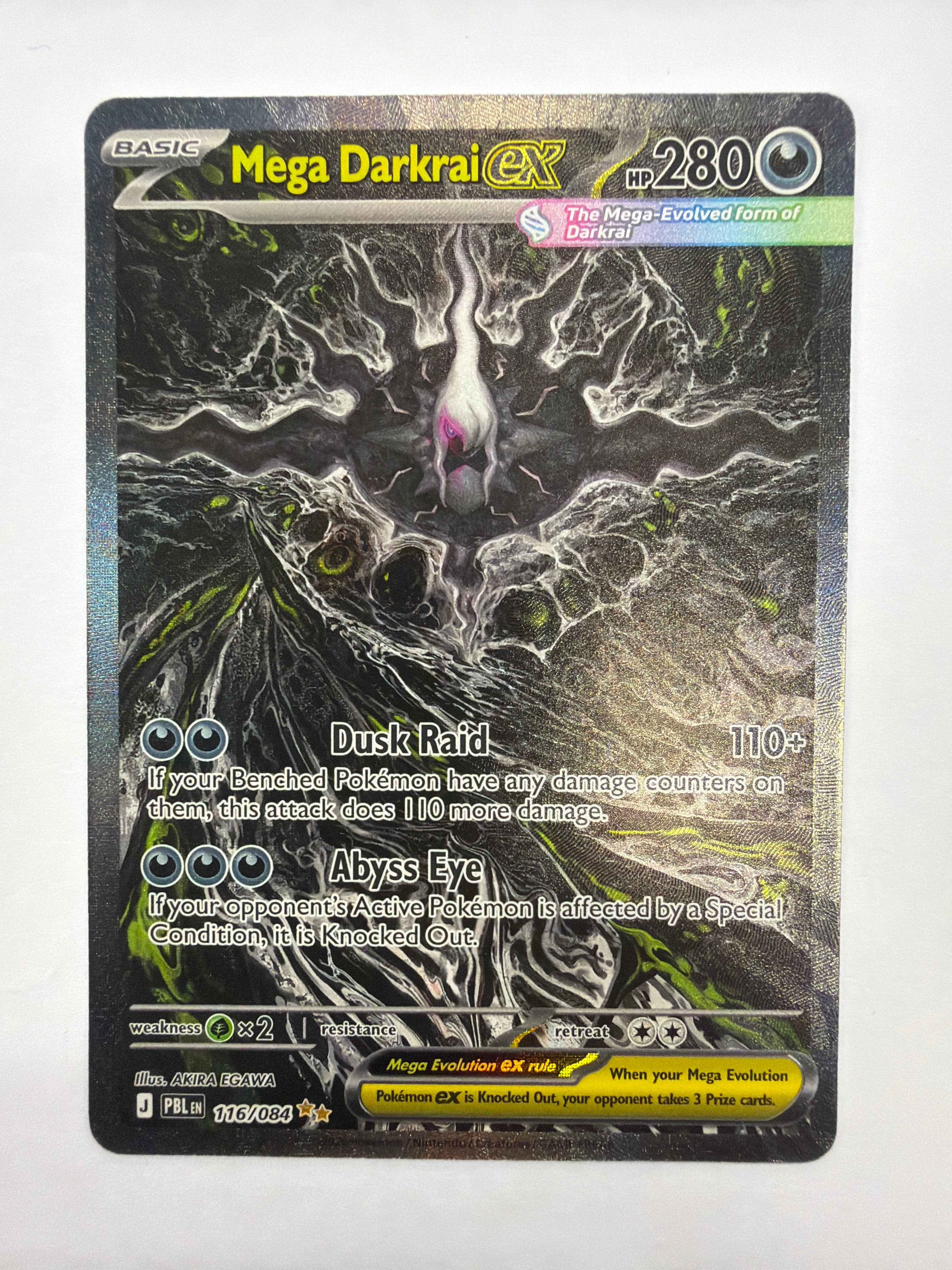 Pokémon TCG - Pitch Black Mega Darkrai ex 116/084 NM