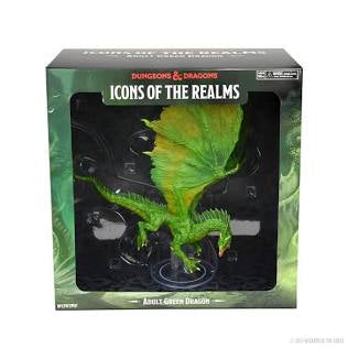 WizKids Wizards Of The Coast Dungeons & Dragons Icons Of The Realms Adult Green Dragon Statue