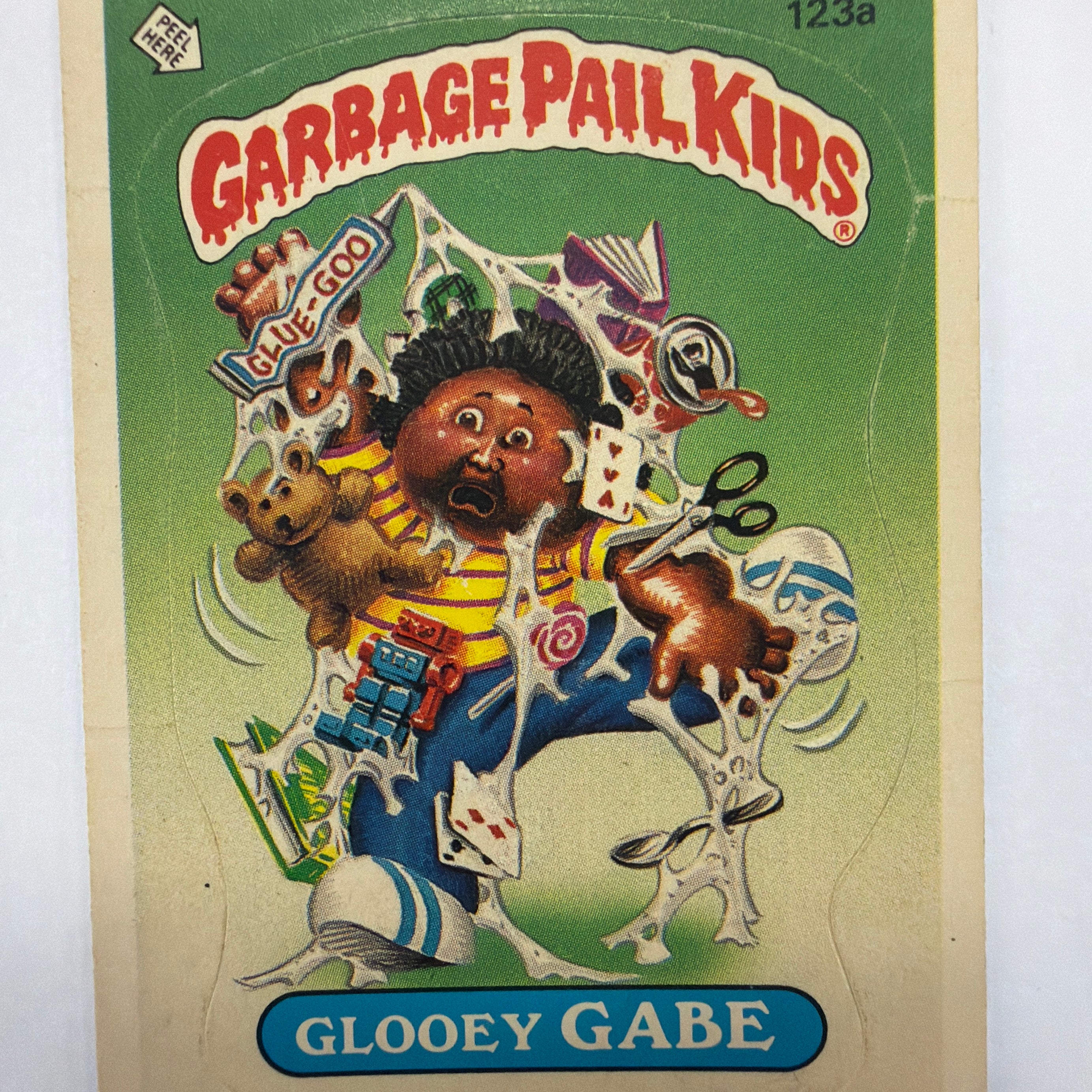 Garbage Pail Kids - 1986 Glooey Gabe #123a