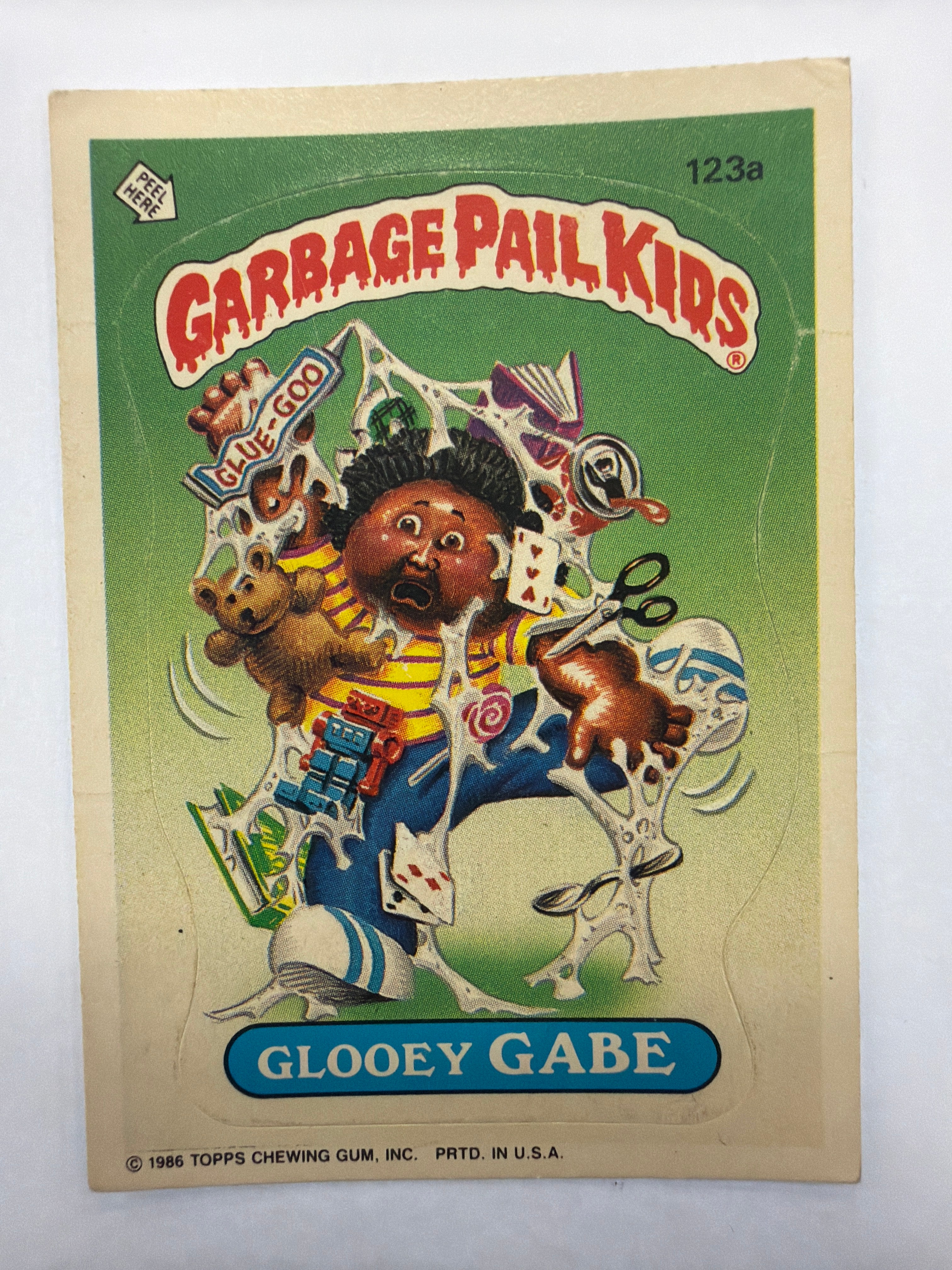 Garbage Pail Kids - 1986 Glooey Gabe #123a