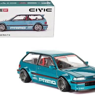 Kaido House Mini GT Honda Civic (EF) Kaido Works V1 1:64 Scale Diecast Car #126