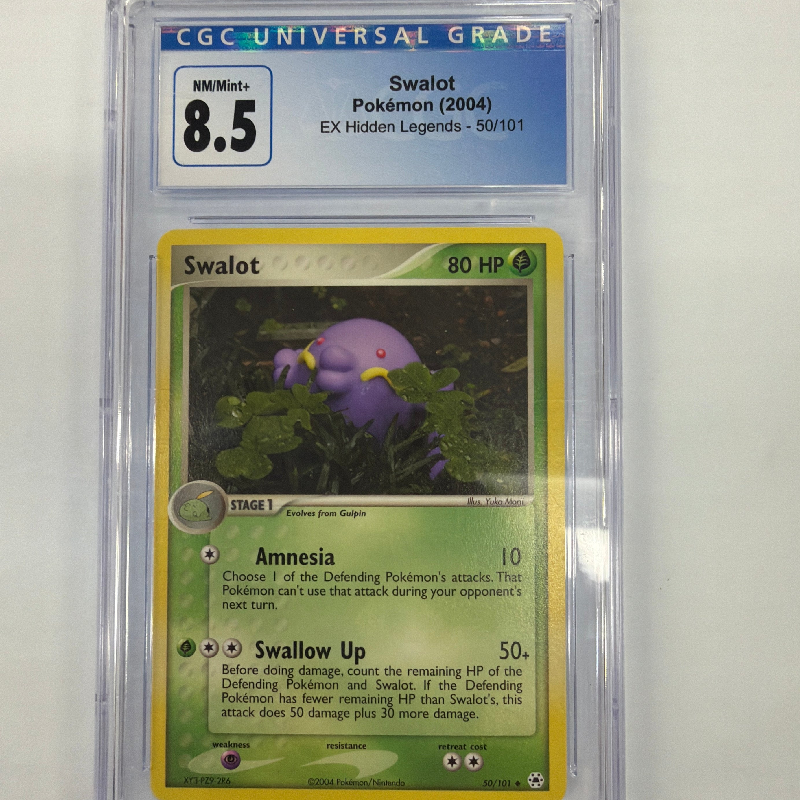 Pokemon TCG - CGC NM/Mint 8.5 EX Hidden Legends Swalot 50/101