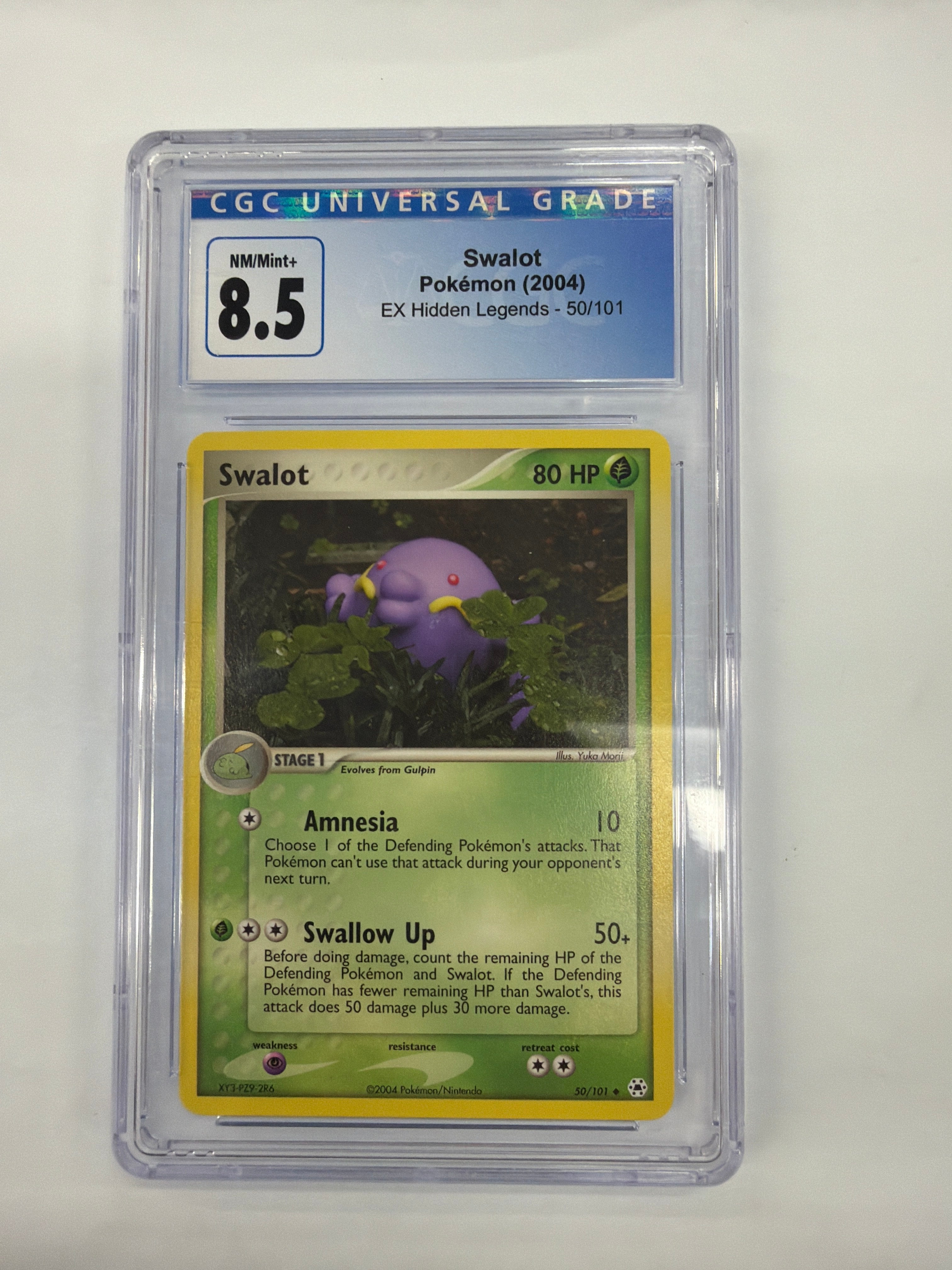 Pokemon TCG - CGC NM/Mint 8.5 EX Hidden Legends Swalot 50/101