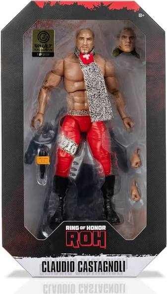 ROH Jazwares Ring of Honor Vault Exclusive 1 Of 5000 Claudio Castagnoli Action Figure