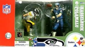 McFarlane Toys McFarlanes SportsPicks  NFL Steelers vs Seahawks Troy Polamalu vs Matt Hasselback Action Figure
