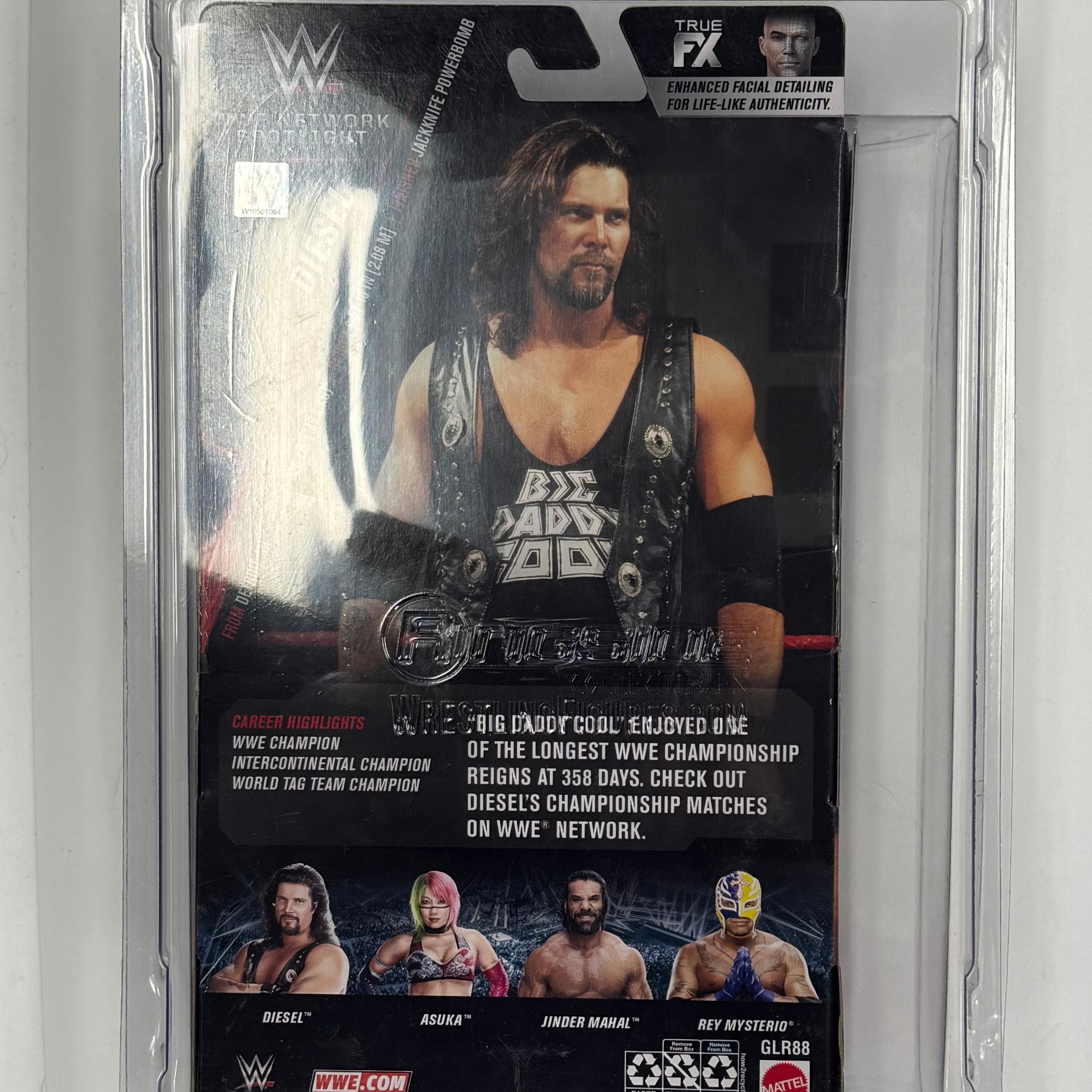 WWE Mattel Network Spotlight Elite Collection Diesel Signed Figure W/ Protector