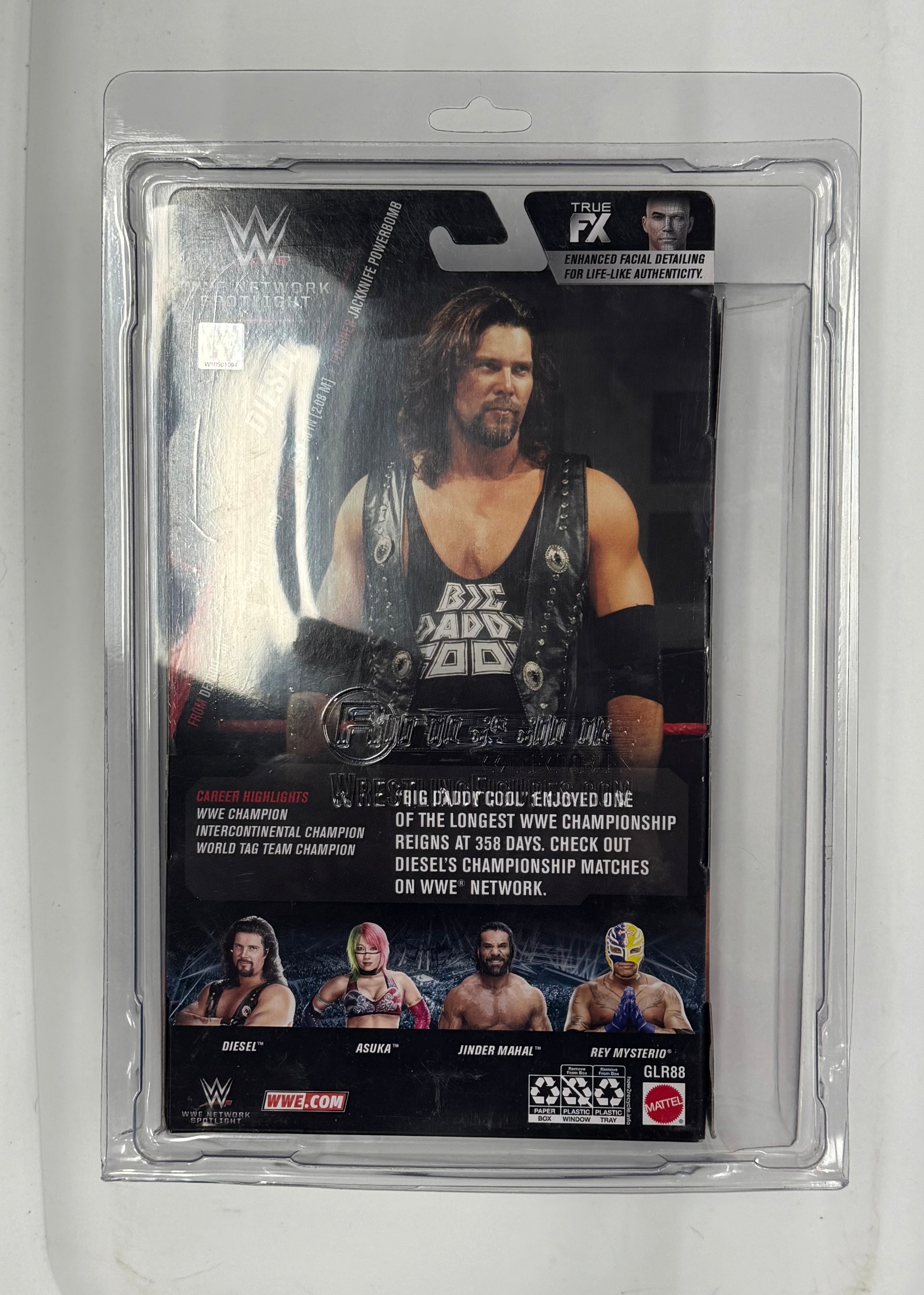 WWE Mattel Network Spotlight Elite Collection Diesel Signed Figure W/ Protector