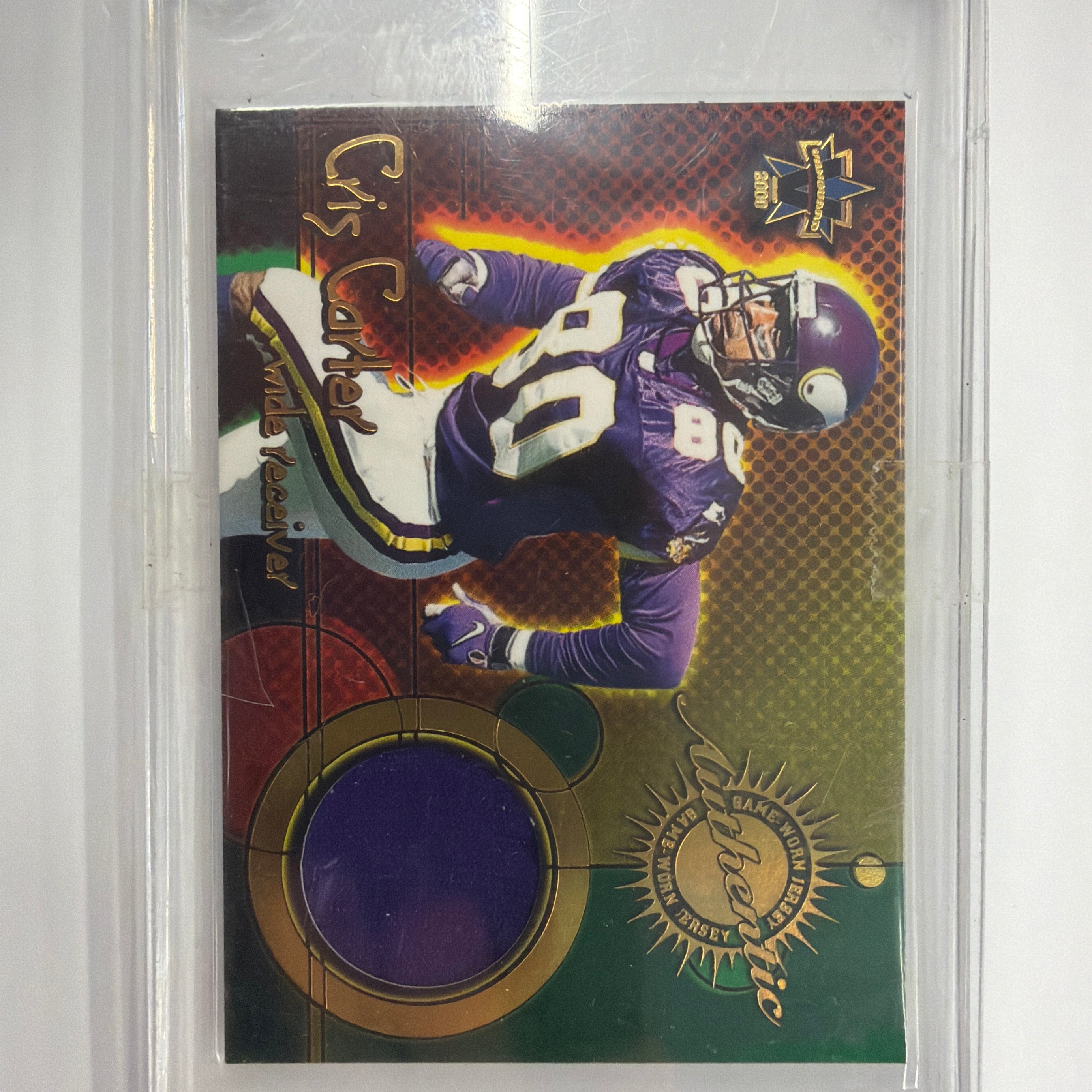 2000 Pacific Aurora Cris Carter Patch #4