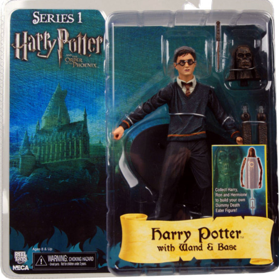 NECA Harry Potter The Order of the Phoenix Harry Potter with Wand & Base Series 1 Action Figure