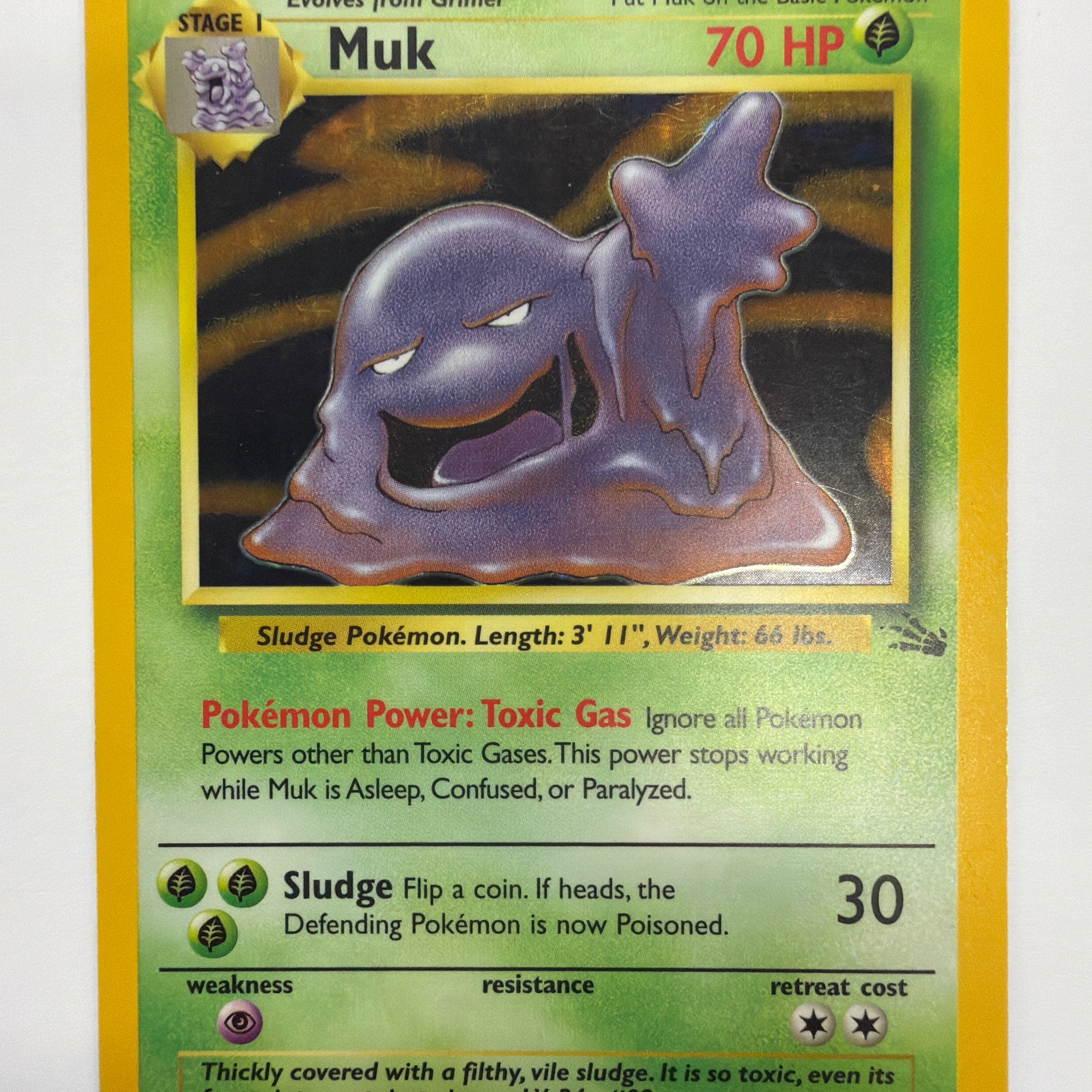 Pokémon TCG - Fossil Unlimited Muk 13/62 Holo MP