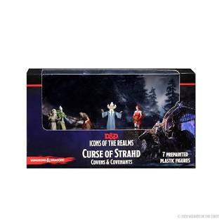 Wizkids Dungeons & Dragons Icons of the Realms Curse of Strahd Covens & Covenants 7 Prepainted Plastic Figures