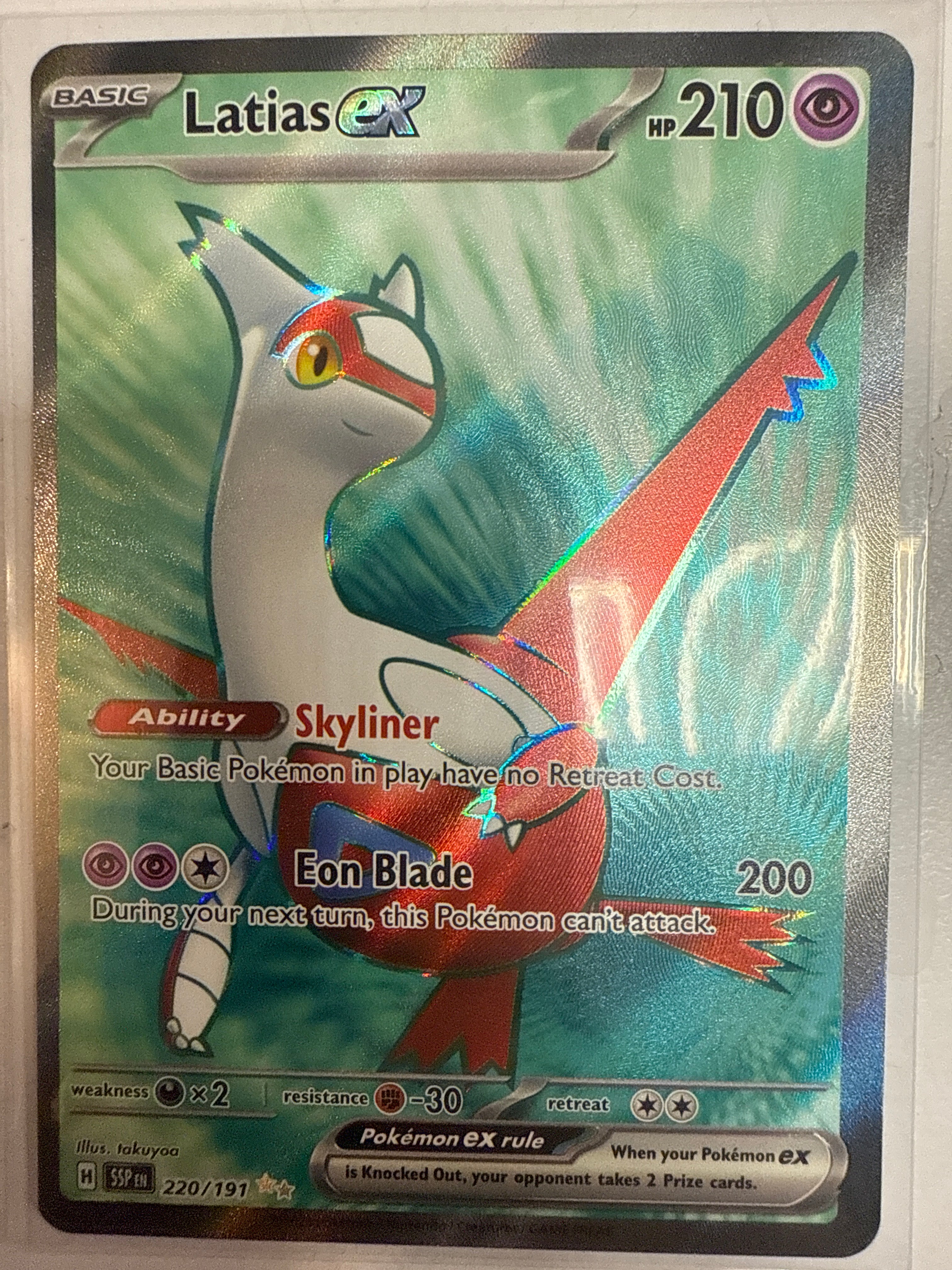 220 191 pokemon card Pokemon TCG Latias EX 220/191 Surging Sparks Full Art NM – True Believers Gaming and Collectibles