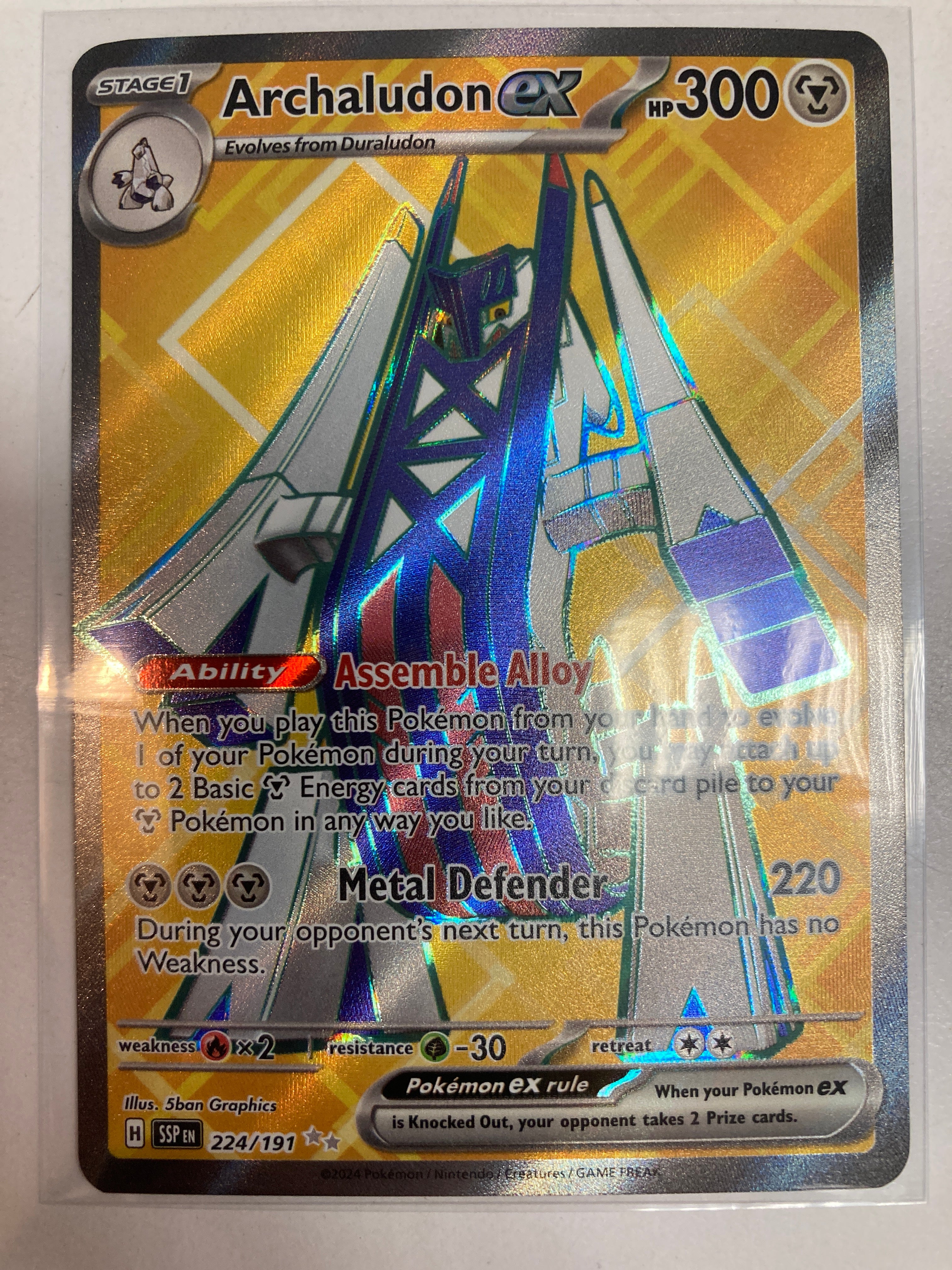 Pokémon TCG Archaludon EX 224/191 Surging Sparks Full Art NM – True  Believers Gaming and Collectibles