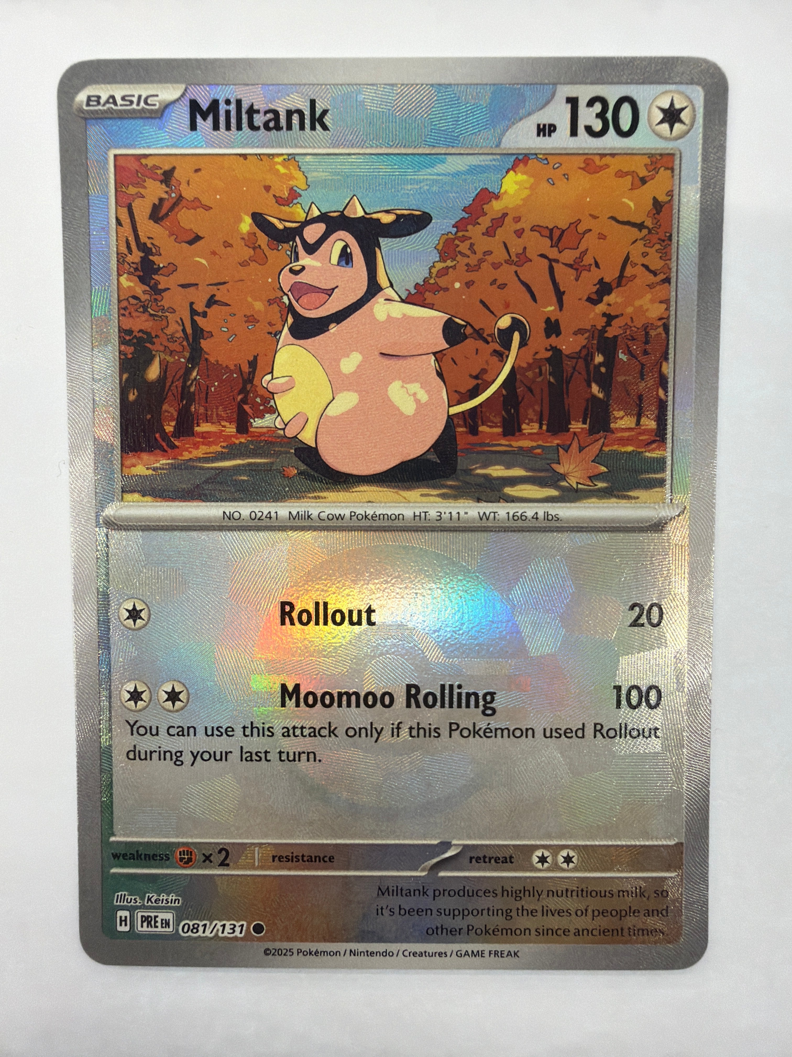 Pokémon TCG - Prismatic Evolutions Miltank 081/131 Pokeball NM