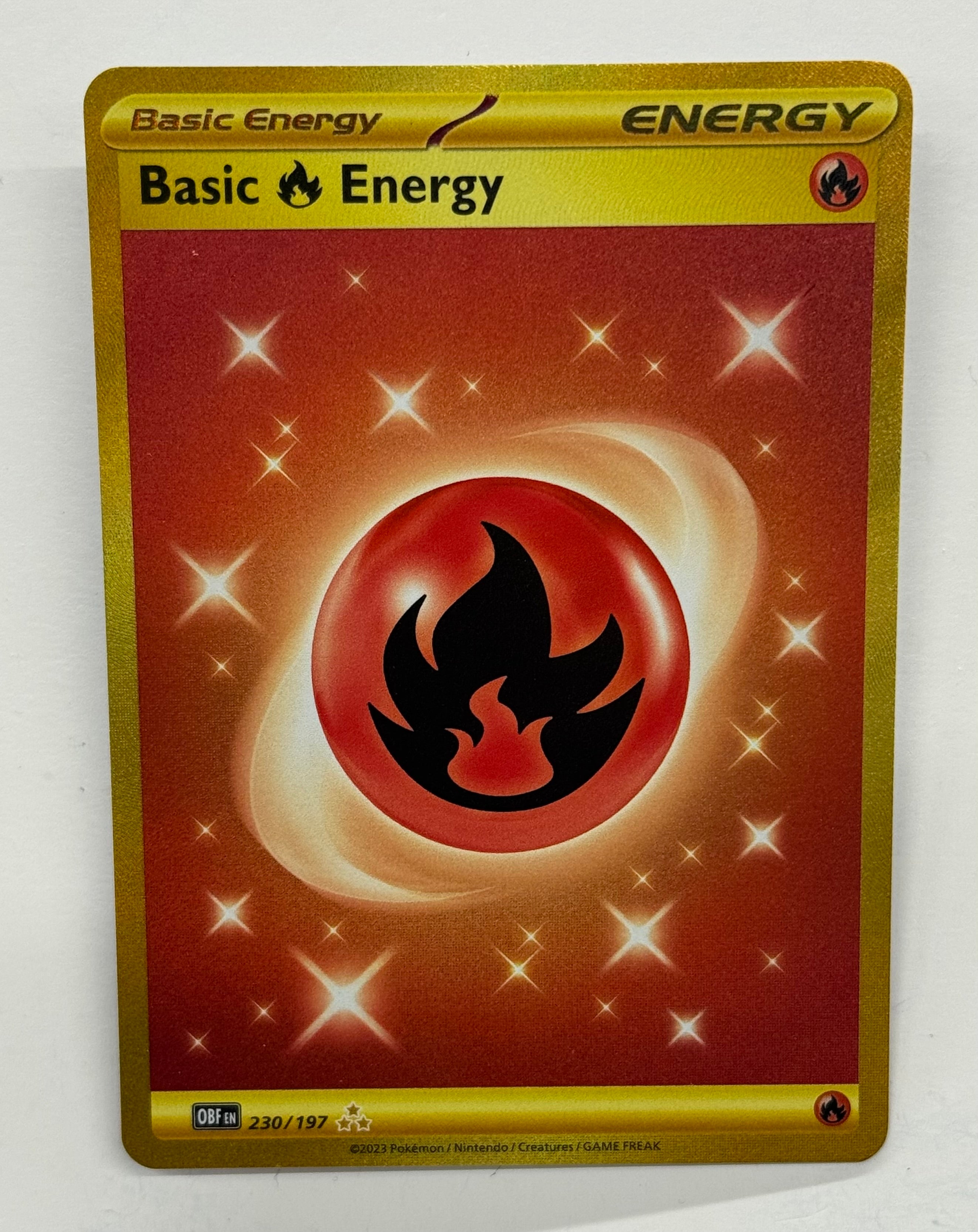 Pokémon TCG - Obsidian Flames Basic Fire Energy 230/197 NM
