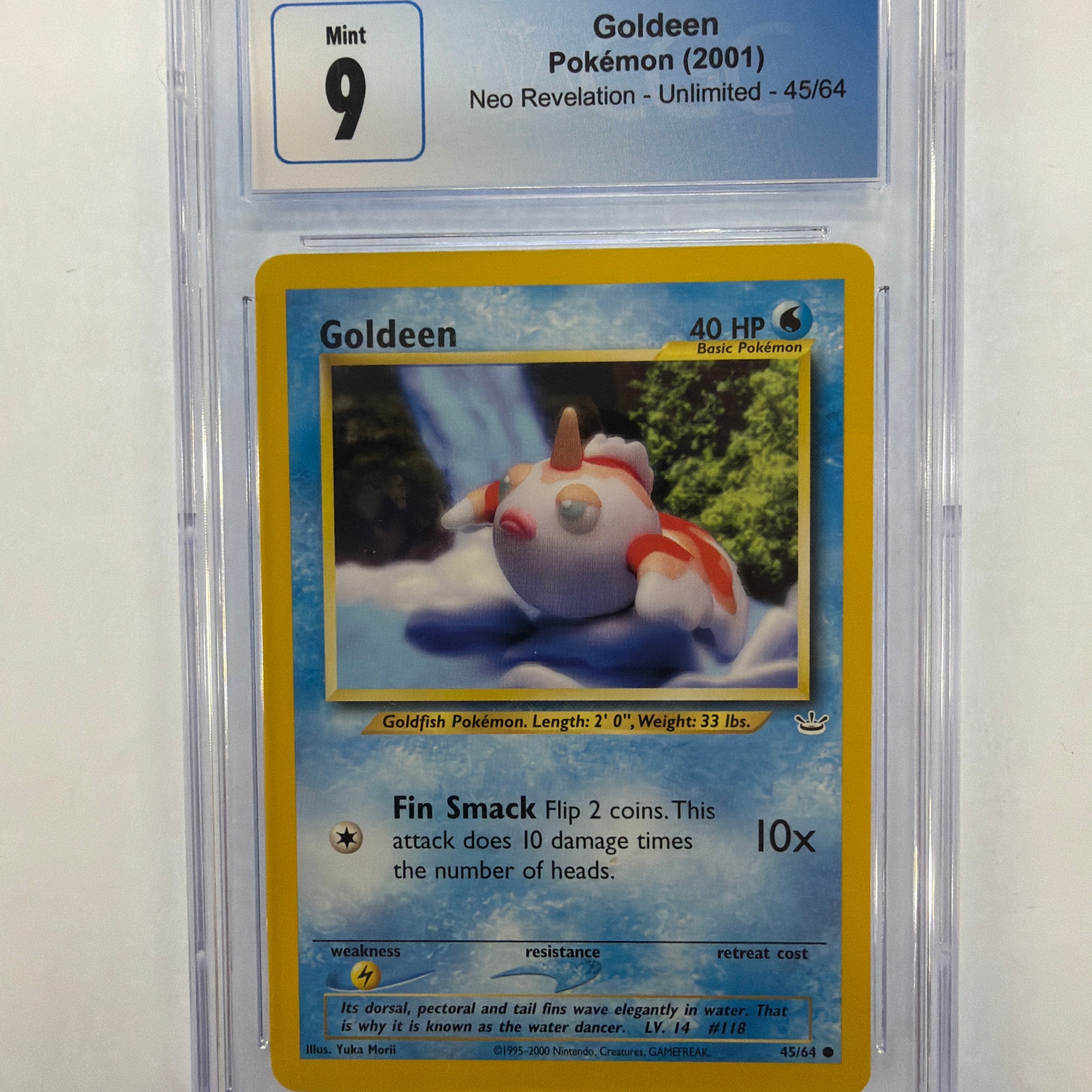 Pokémon TCG - CGC Mint 9 Neo Revelation Unlimited Goldeen 45/64