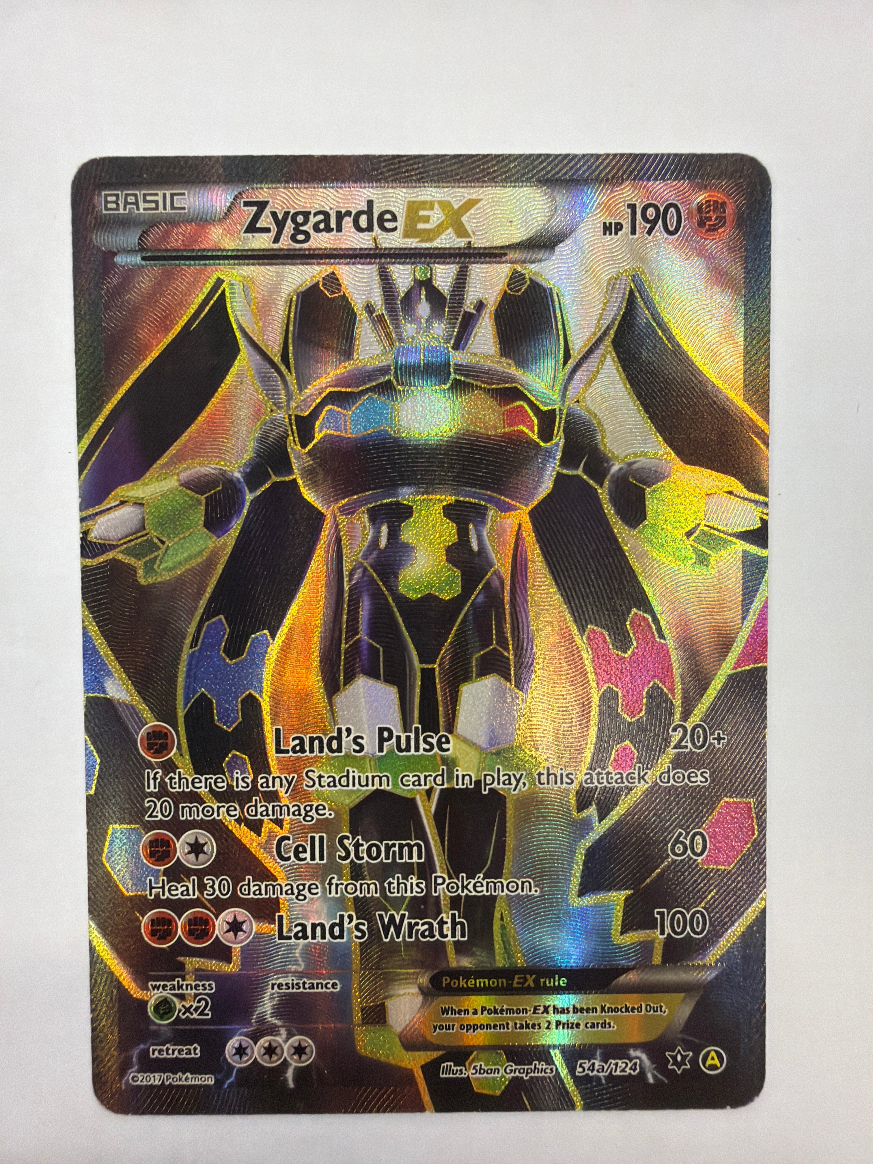 Pokémon TCG - XY Alternate Art Promo Zygarde EX 54a/124 MP
