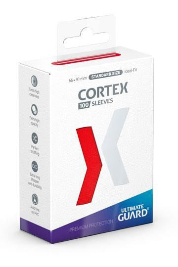 Ultimate Guard Cortex Sleeves Standard Size Red Card Sleeves (100-Pack)