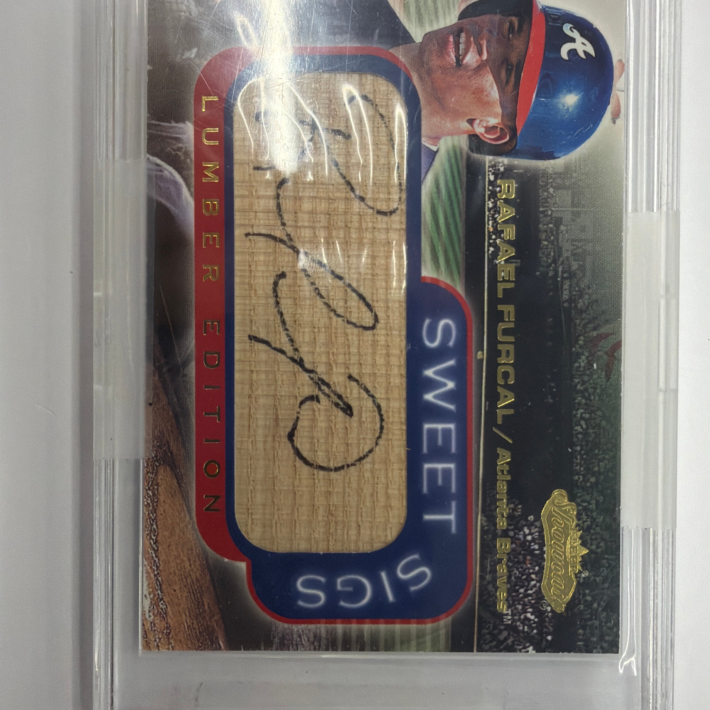 2001 Fleer Showcase Sweet Sigs Lumber Edition Rafael Furcal Autograph