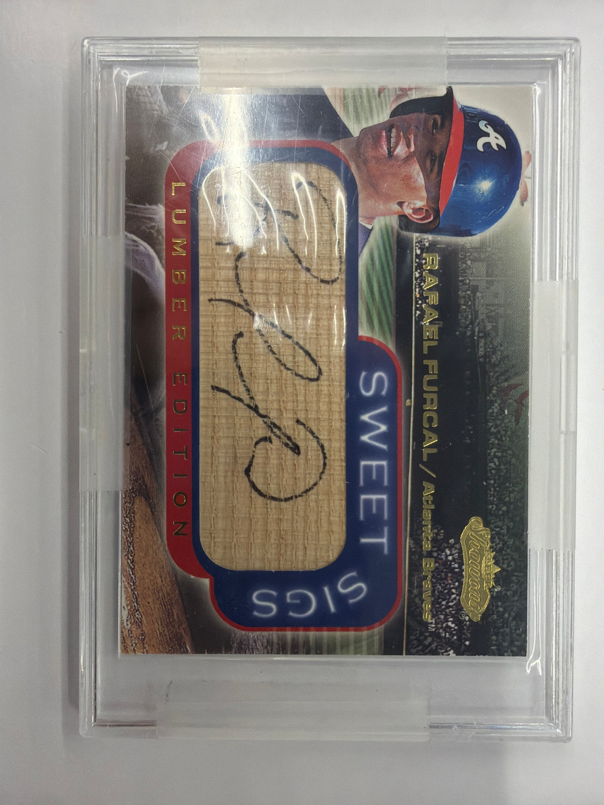 2001 Fleer Showcase Sweet Sigs Lumber Edition Rafael Furcal Autograph