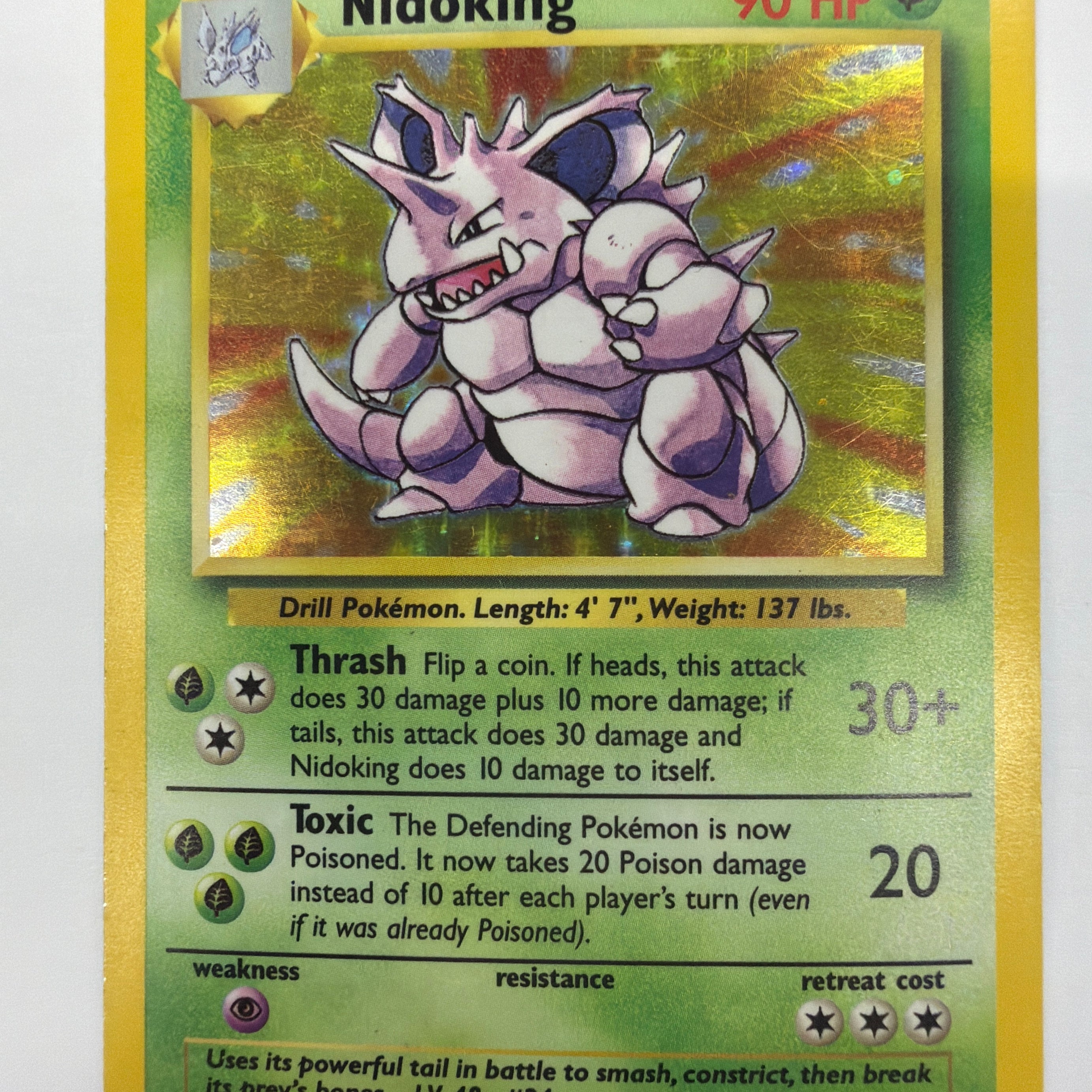 Pokémon TCG - Base Set Unlimited Nidoking 11/102 Holo HP