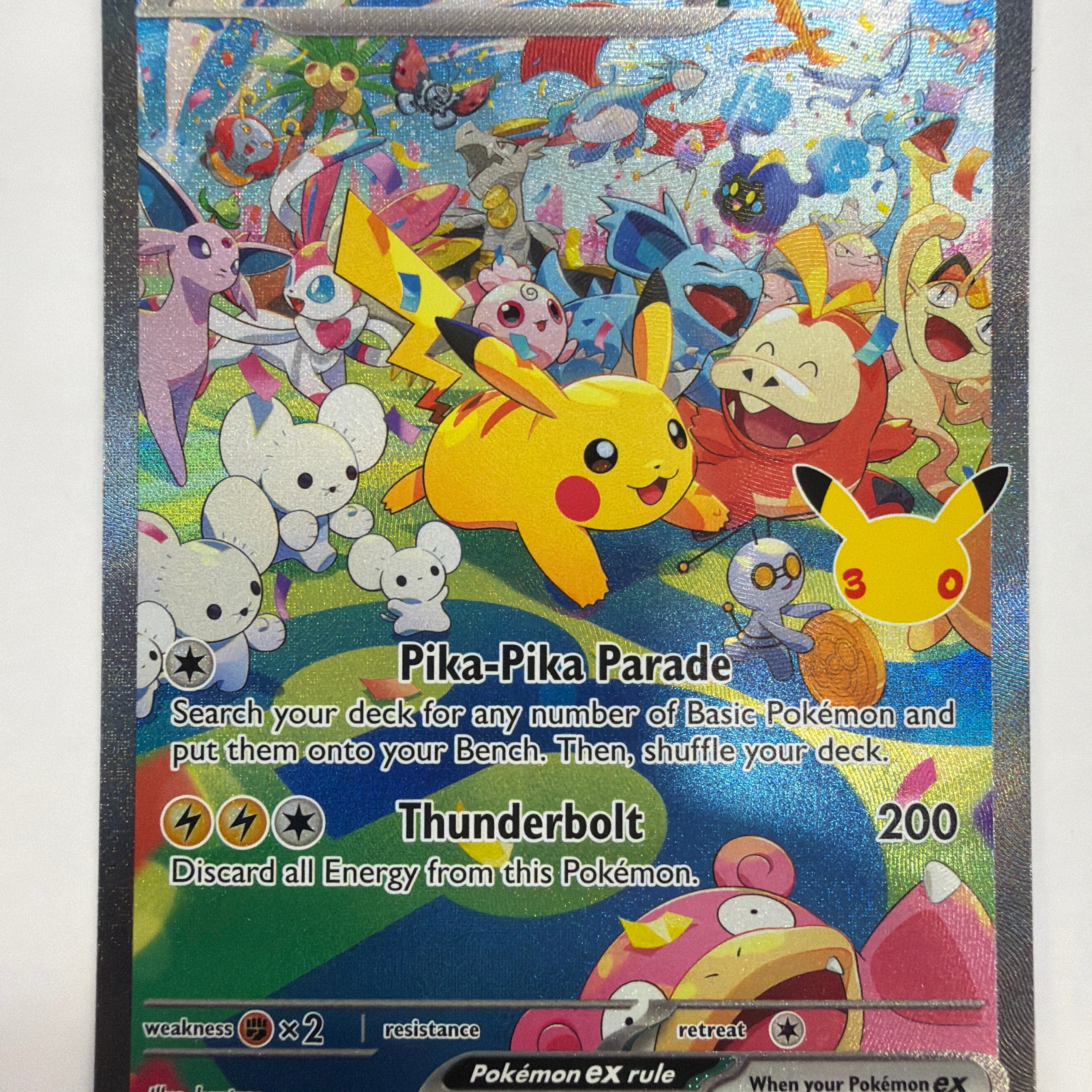 Pokémon TCG - 30th Celebration Pikachu ex 149/128 NM