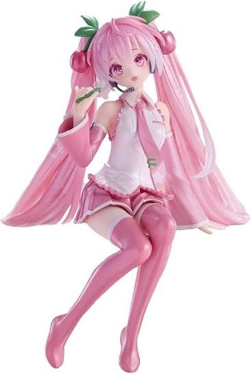 Furyu Noodle Stopper Figure Sakura Miku 2024 Cherry Blossom Ver Statue