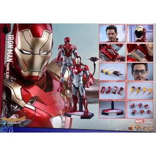 Hot Toys Movie Masterpiece Series Diecast Marvel Spider-Man Homecoming Iron Man Mark XLVII Action Figure