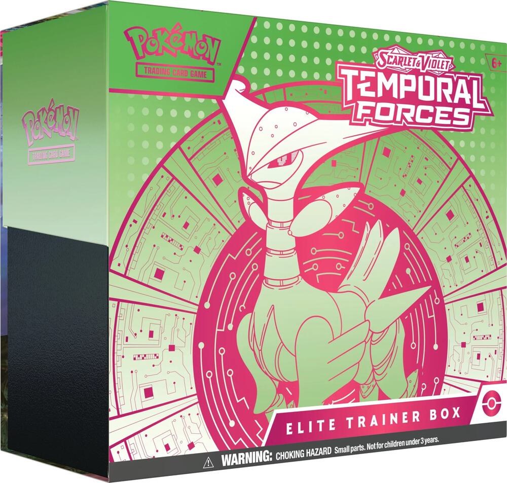 Pokémon TCG - Scarlet & Violet Temporal Forces Elite Trainer Box (Iron Leaves)