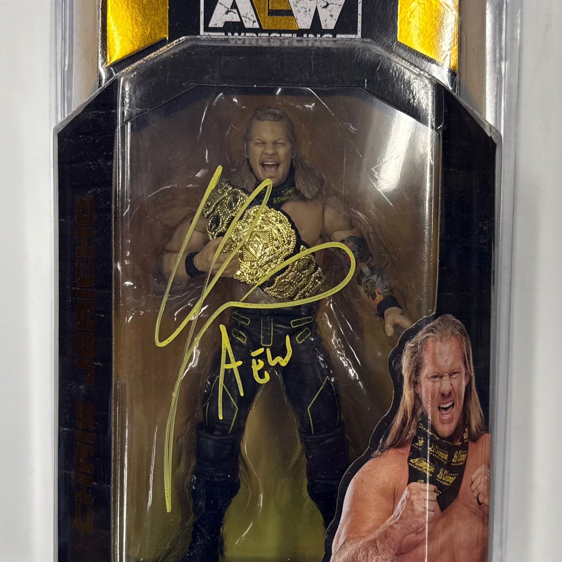 AEW Jazwares Unrivaled Collection Series 6 Chris Jericho Signed W/ JSA Cerftication