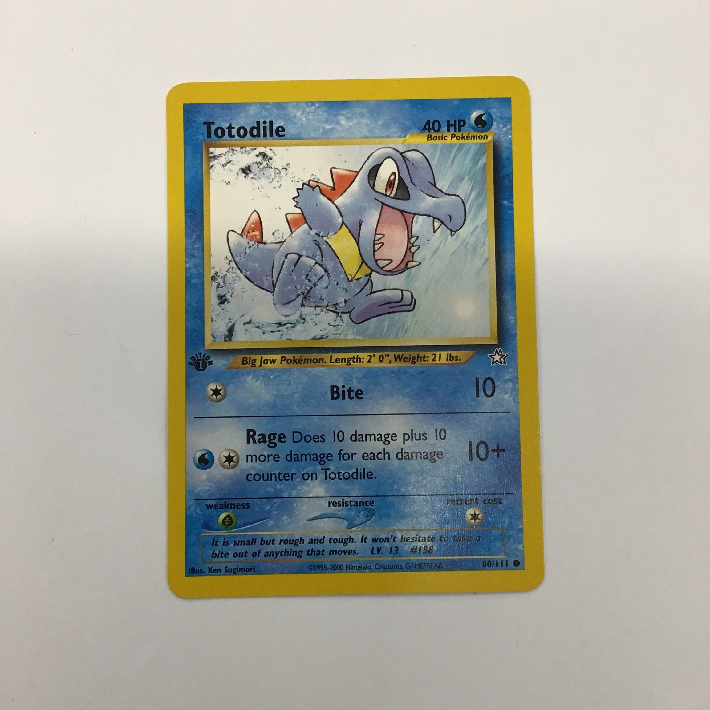 Pokémon TCG - Neo Genesis 1st Edition Totodile 80/111 NM