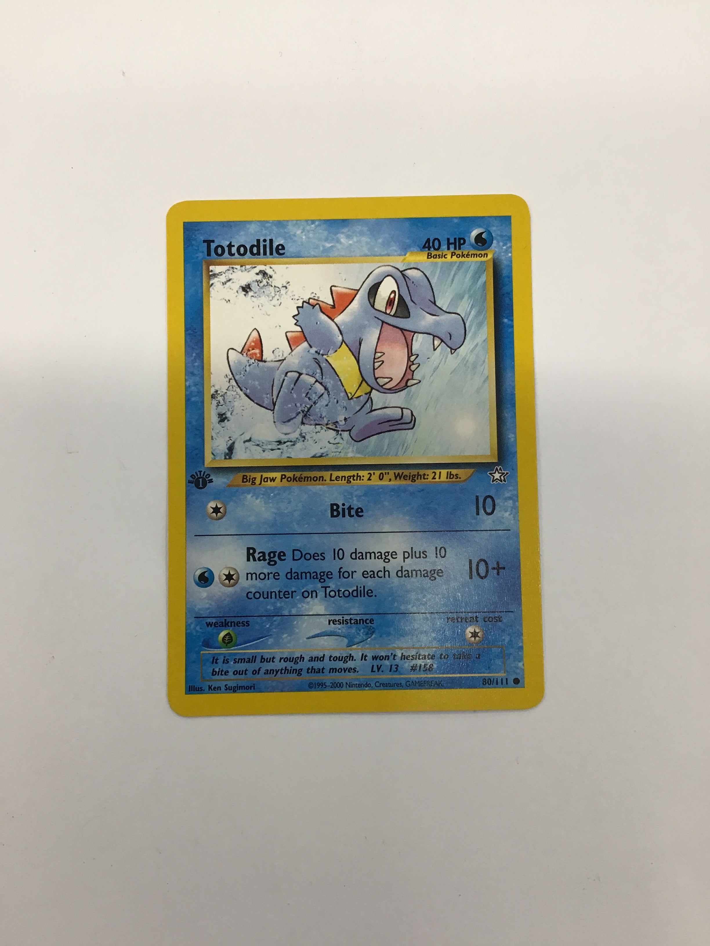 Pokémon TCG - Neo Genesis 1st Edition Totodile 80/111 NM